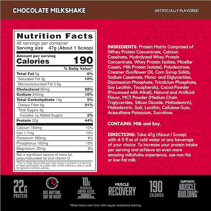 BSN SYNTHA-6 Whey Protein Powder with Micellar Casein, Milk Protein Isolate, Chocolate Milkshake
