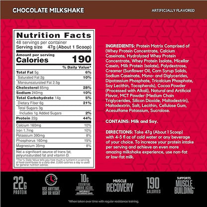 BSN SYNTHA-6 Whey Protein Powder with Micellar Casein, Milk Protein Isolate, Chocolate Milkshake