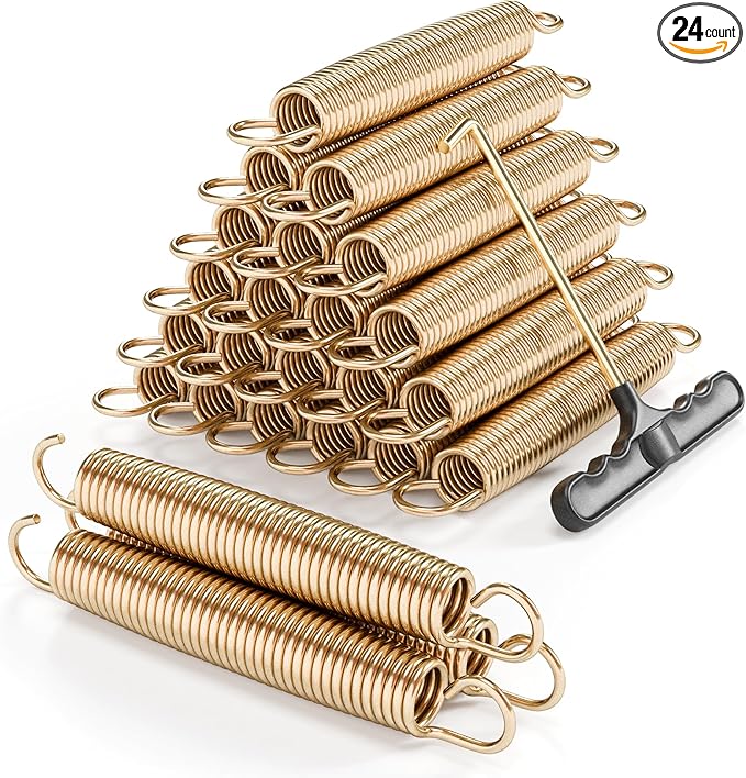 Trampoline Springs Heavy Duty with Swivel & Straight Hooks, Stainless Steel Trampoline Accessories