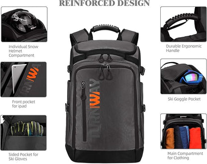 Ski/Snowboard Boot Bag/Skating Bag | Excellent for Store and Transport Gear, Jacket, Helmet