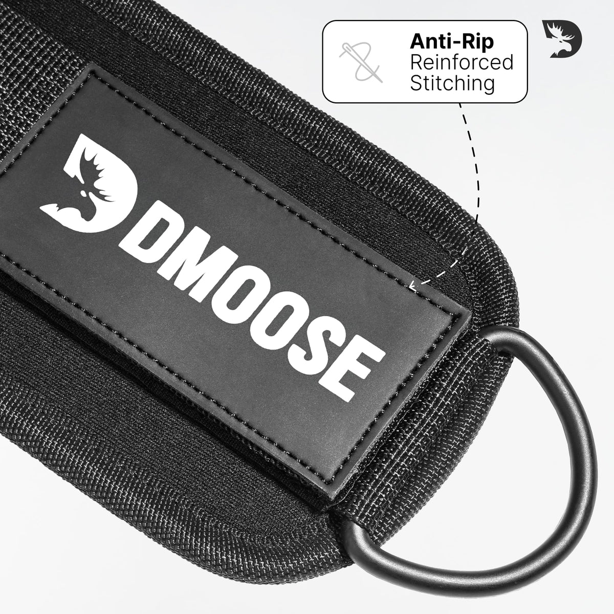 DMoose Ankle Strap for Cable Machine Attachments - Gym Ankle Cuff for Kickbacks, Glute Workouts