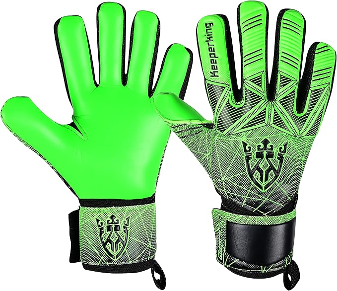 Soccer Goalie Goalkeeper Gloves for Kids Boys Youth & Adult,Latex Strong Grip Palms with Removable