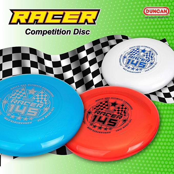 Duncan Racer 145G Weighted Flying Disc - Ultimate Disc for Junior Division, Best for Beach and