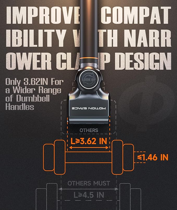 Flexible Dumbbell Converter - 260 LBS Weight Capacity Adjustable Alloy Steel Bar丨Convert Dumbbells