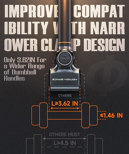 Flexible Dumbbell Converter - 260 LBS Weight Capacity Adjustable Alloy Steel Bar丨Convert Dumbbells