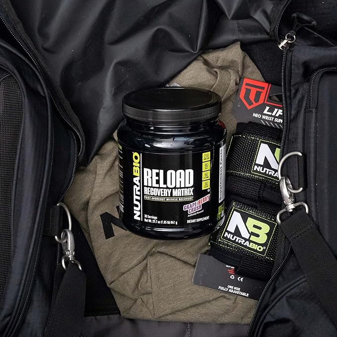 NutraBio Reload - Powerful Muscular Recovery Formula - Post-Workout Supplement - 3G Creatine - 8G