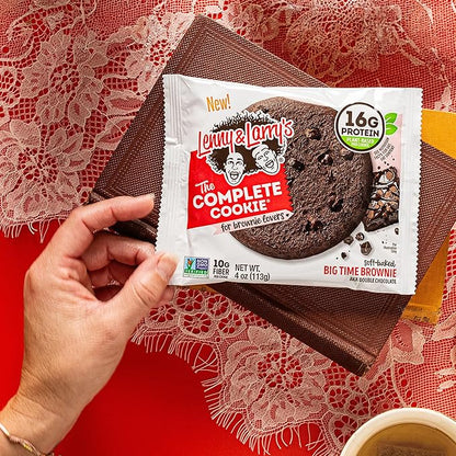 Lenny & Larry's The Complete Cookie, Big Time Brownie, Soft Baked, 16g Plant Protein, Vegan