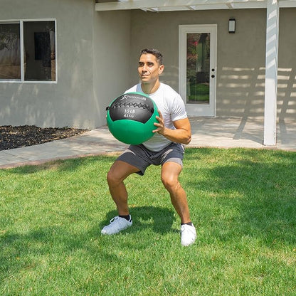 ProsourceFit Soft Medicine Balls, Wall Balls and Full Body Dynamic Exercises, Color-Coded Weights: