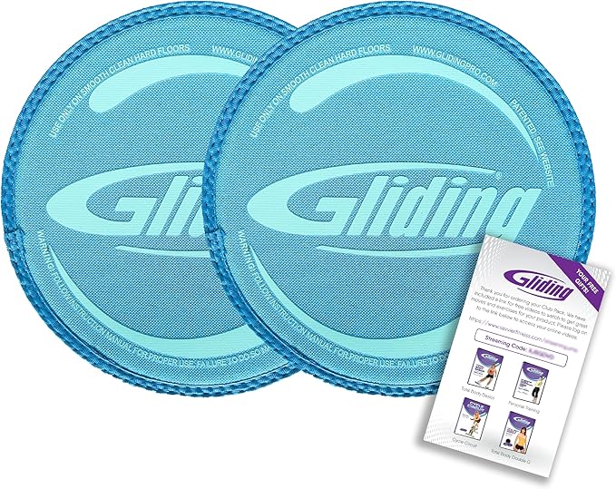 Gliding Discs for Working Out - Exercise Sliders for Carpet & Hardwood Floors 1 Pair, Authentic