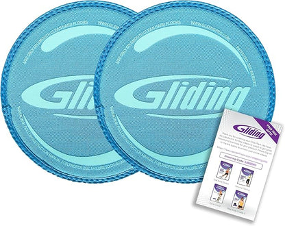 Gliding Discs for Working Out - Exercise Sliders for Carpet & Hardwood Floors 1 Pair, Authentic