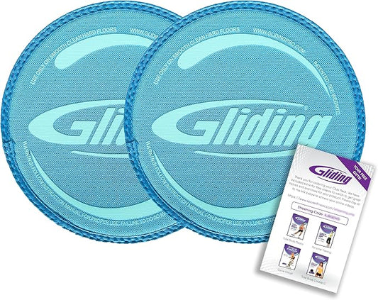 Gliding Discs for Working Out - Exercise Sliders for Carpet & Hardwood Floors 1 Pair, Authentic