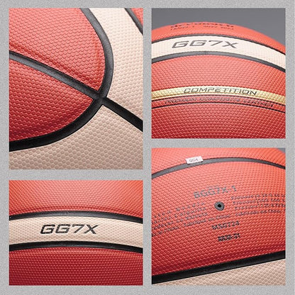 Training Soft Touch Rubber and Faux Leather Fighting Basketball, High Bounce Indoor Outdoor