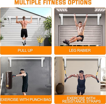 Pull Up Bar Wall Mounted, Heavy Duty 650 lbs Capacity Chin Up Bar, 48" Multi-Grip Strength Training