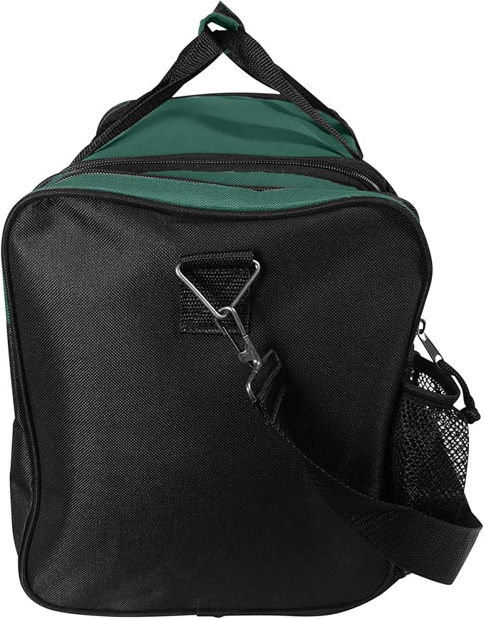 DALIX 17" Duffle Bag Dual Front Mesh Pockets (Black Gold Gray Dark Green Navy Blue Maroon Royal