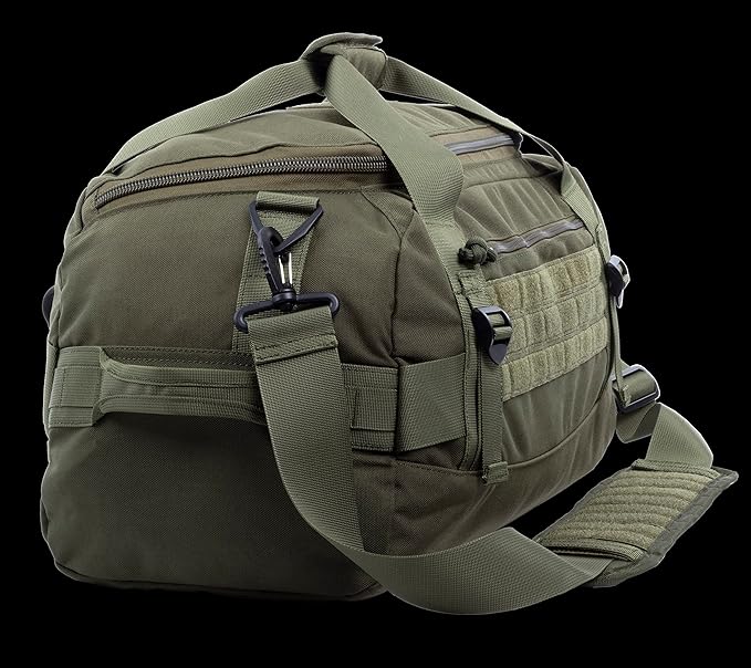 Tactical Duffle Bag MOLLE Gear Bag Carry on Travel Duffel Bag. Ideal for Hunting, Shooting Range