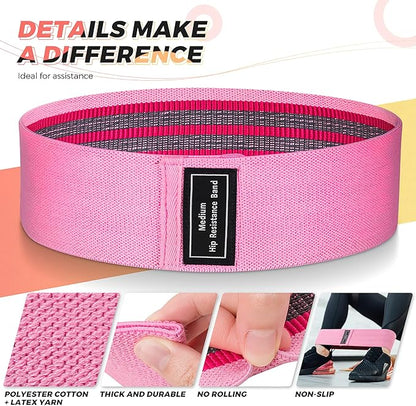 Renoj Resistance Bands, Yoga Starter Sets for Women and Men, 3 Set of Stretch Exercise Workout