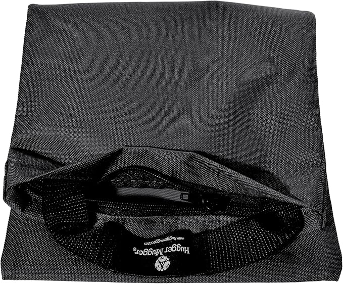 Hugger Mugger Unfilled 10lb Yoga Sandbag - Adds Weight to Your Poses, Zipper Cover, Sturdy Handle