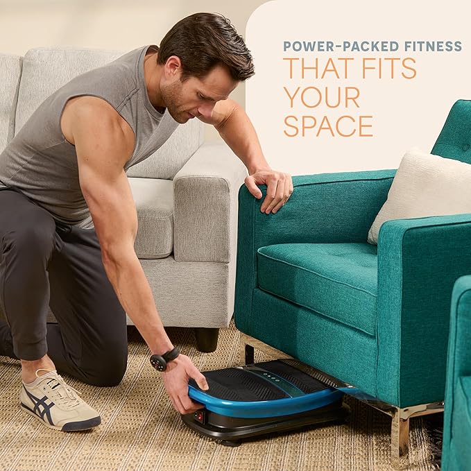 Lifepro Voice-Controlled Linear Vibration Plate ??Whole Body Curved Vibrating Platform with Heat