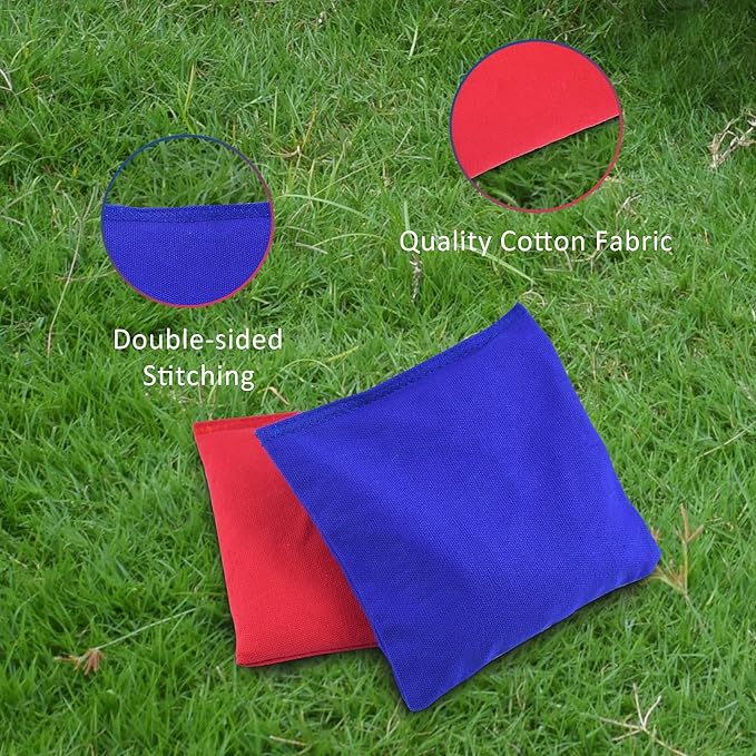 Cornhole Set, Regulation/Tailgate Size Cornhole Boards with 8 Bean Bags and Carrying Case, 4x2/3x2