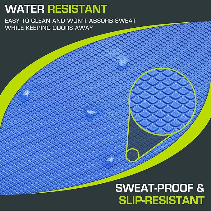 ProsourceFit Exercise Balance Pad ??Non-Slip Cushioned Foam Mat & Knee Pad for Fitness and