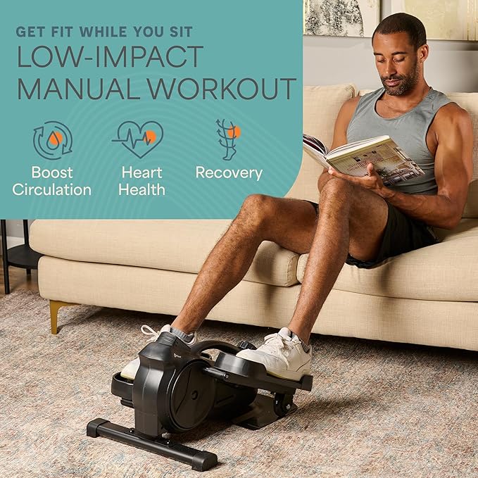 Lifepro Under Desk Elliptical Exercise Machine with or without Red Light, Seated Pedal Exerciser