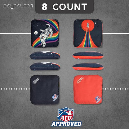 Play Platoon Cornhole Bags Set of 8 Regulation Professional Corn Hole Bean Bags ACO Approved