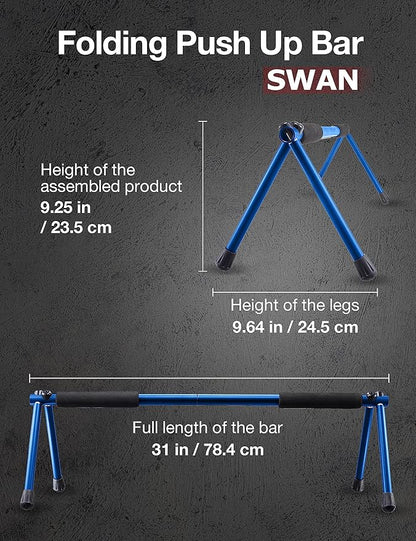 Push Up Bar ??Folding Dip Bar for Home Workout, Lightweight & Portable Strength Training Equipment