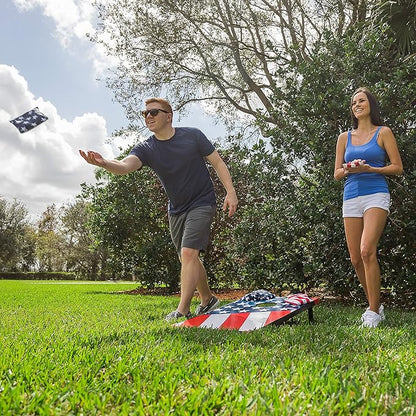 EastPoint Sports Cornhole Game Set Bean Bag Toss MDF - 2' W x 3' L - Built-In Storage, Convenient