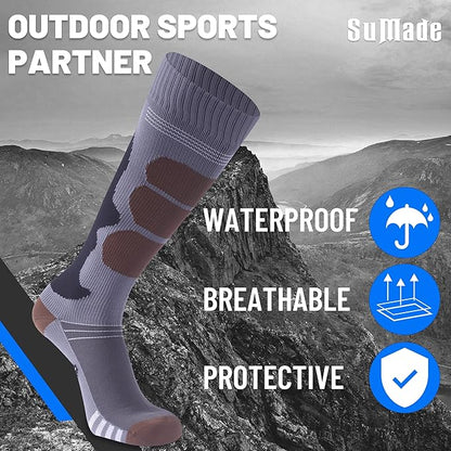 Waterproof Socks, Men Women Knee High Hiking Kayaking Socks 1 Pair