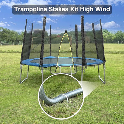 Heavy Duty Trampoline Stakes Anchors High Wind U Type Sharped Ends Safety Ground Anchors Galvanized