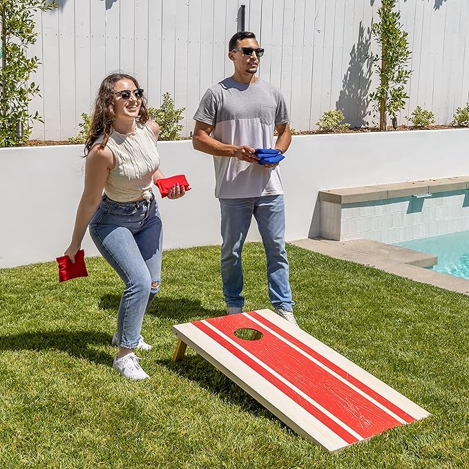 GoSports Portable Cornhole Sets, 8 Styles – Choose 4 x 2 ft or 3 x 2 ft - Boards Include 8 Bean