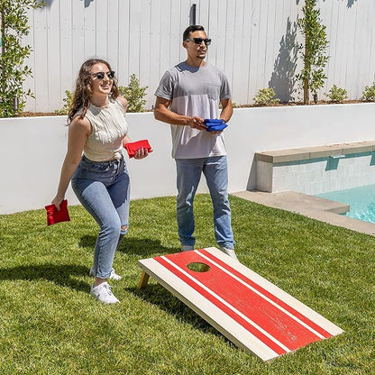 GoSports Portable Cornhole Sets, 8 Styles – Choose 4 x 2 ft or 3 x 2 ft - Boards Include 8 Bean