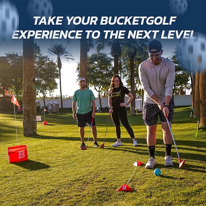 BucketGolf Club - Backyard Outdoor Golf Club with Oversize Club Head to Play BucketGolf, Hit