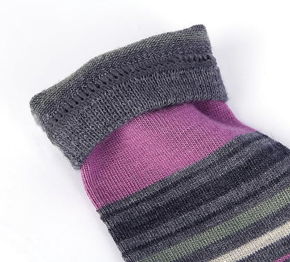 EnerWear 4 Pack Women's Merino Wool Outdoor Hiking Trail Crew Sock