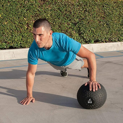 ProsourceFit Slam Medicine Balls 5, 10, 15, 20, 25, 30, 50lbs Smooth and Tread Textured Grip Dead