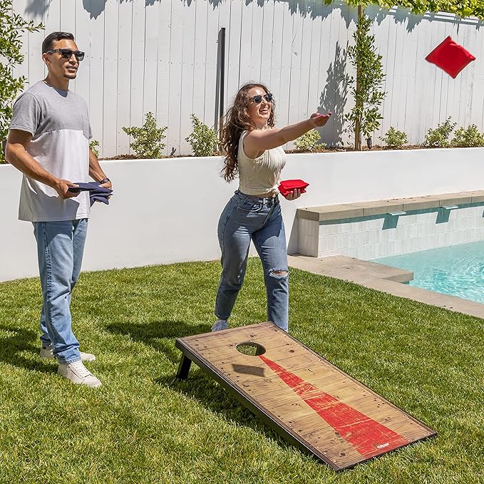 GoSports Portable Cornhole Sets, 8 Styles – Choose 4 x 2 ft or 3 x 2 ft - Boards Include 8 Bean