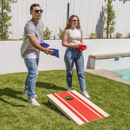 GoSports Portable Cornhole Sets, 8 Styles – Choose 4 x 2 ft or 3 x 2 ft - Boards Include 8 Bean