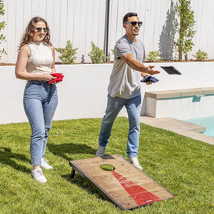 GoSports Portable Cornhole Sets, 8 Styles – Choose 4 x 2 ft or 3 x 2 ft - Boards Include 8 Bean