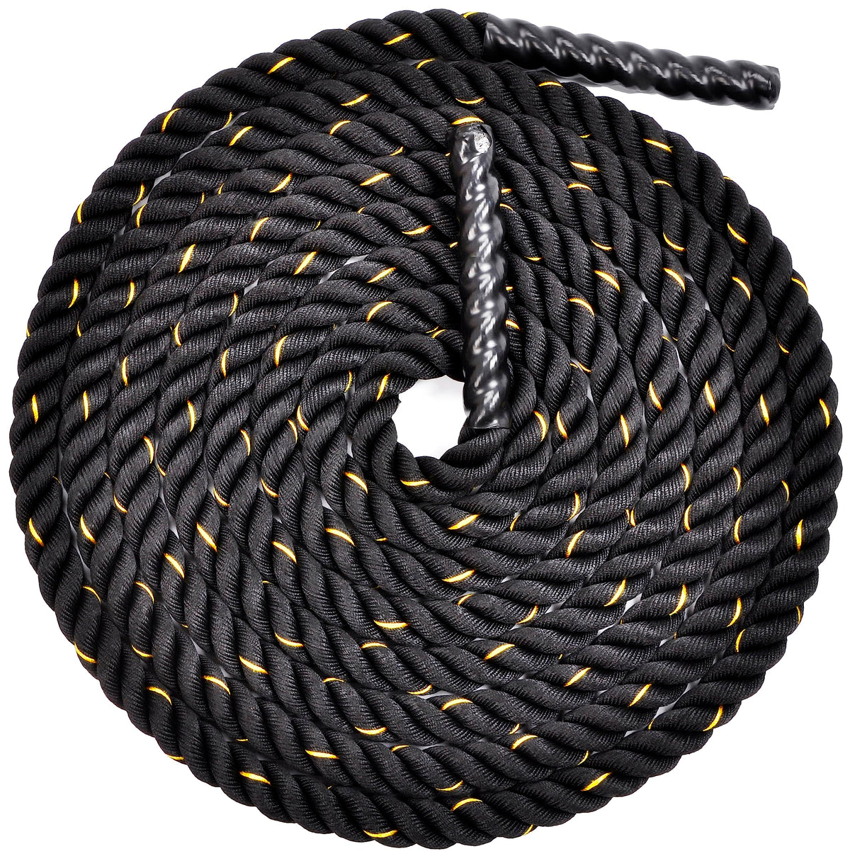 Fitvids Battle Rope 1.5Inch Diameter Poly Dacron 30 FT Length, Heavy Ropes for Home Gym and Workout