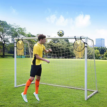 PodiuMax Top Bins Soccer Target Goal, Easy to Attach and Detach to The Goal, Set of 2, for Shooting