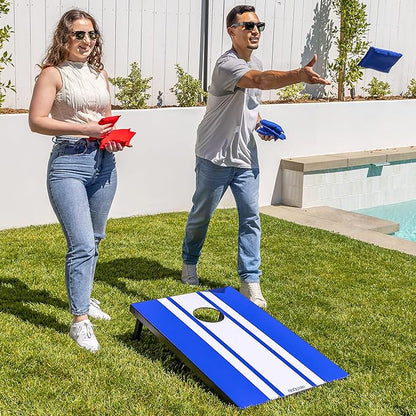 GoSports Portable Cornhole Sets, 8 Styles – Choose 4 x 2 ft or 3 x 2 ft - Boards Include 8 Bean