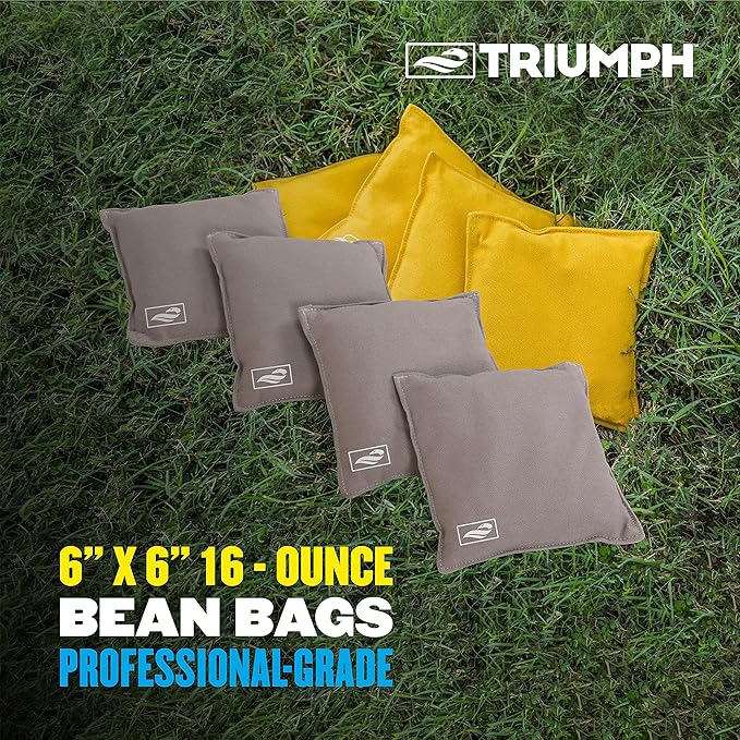 TRIUMPH SPORTS USA All-Weather Aluminum 2x3 Cornhole Set - Includes 2 Boards, 8 Cornhole Bags, and