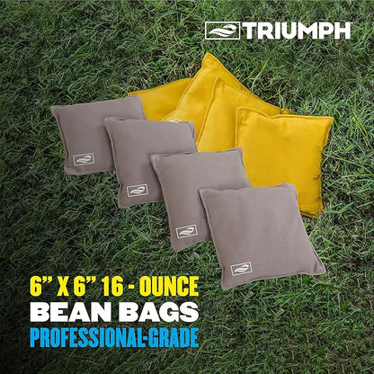 TRIUMPH SPORTS USA All-Weather Aluminum 2x3 Cornhole Set - Includes 2 Boards, 8 Cornhole Bags, and