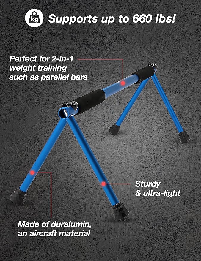 Push Up Bar ??Folding Dip Bar for Home Workout, Lightweight & Portable Strength Training Equipment